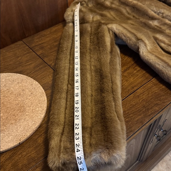 LOFT Tan Faux Fur Jacket - Picture 7 of 9